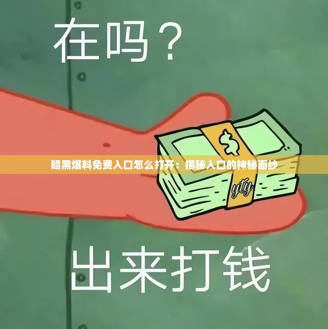 暗黑爆料免费入口怎么打开：揭秘入口的神秘面纱